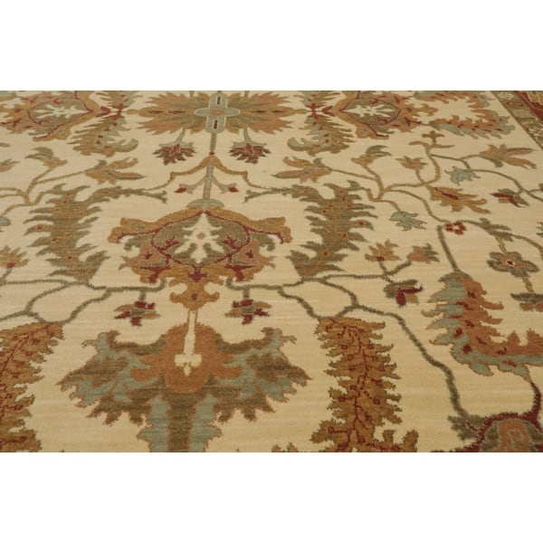 Shop 8x10 Machine Made Persian 100 Wool Traditional Oriental Area Rug Ivory Rust Color 07 11 X 11 00 On Sale Overstock 31306213