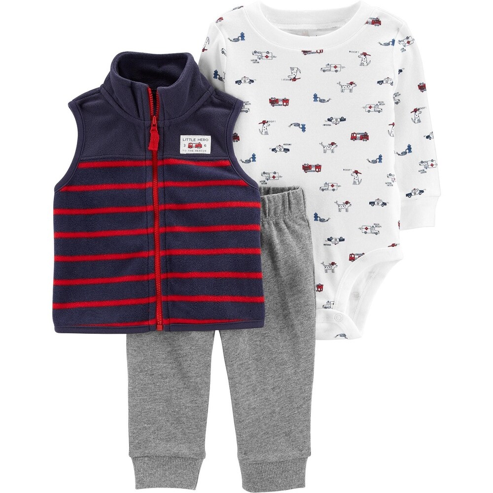 Shop Carter S Baby Boys Vested Cardigan Sets Little Hero