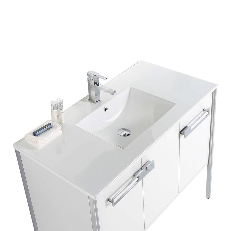 Fine Fixtures Oakville Bathroom Vanity with White Ceramic Sink
