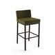 preview thumbnail 18 of 55, Amisco Fairfield Counter Stool Green Velvet Polyester / Dark Brown Metal