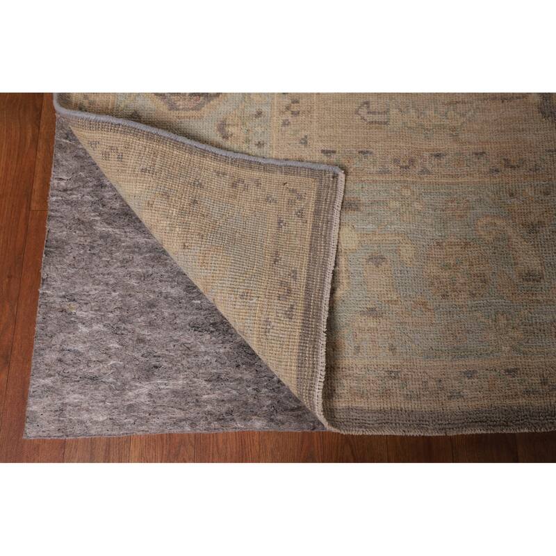 Oushak Turkish Area Rug Hand-Knotted Vegetable Dye Wool Carpet - 8'4" x 10'4"