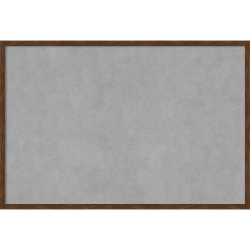 Amanti Art Carlisle Brown Narrow Framed Magnetic Board