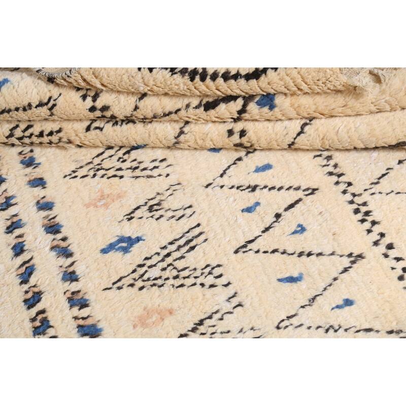 Trellis Moroccan Oriental Wool Area Rug Hand-knotted Decorative Carpet - 5'11" x 9'5"