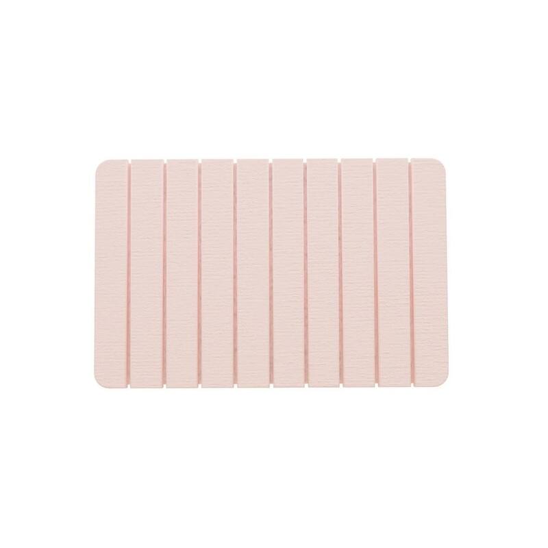 Quick-Dry Diatomite Stone Kitchen Medium Floor Mat - 24" x 15" - Salmon Pink