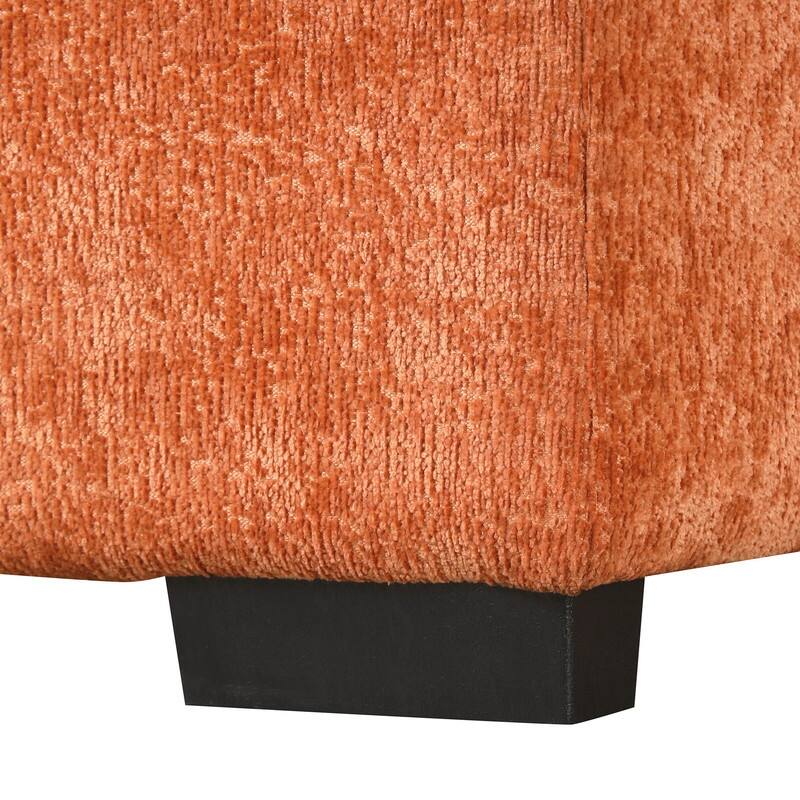 82.67 "Modern Chenille L Shaped Sectional Sofa,Sleeper Sofa with Storage Ottoman,Pillows and Charging Station
