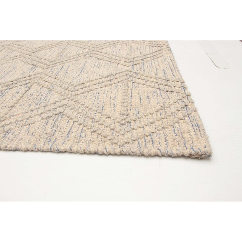 ECARPETGALLERY Braid weave Sienna Khaki Wool Rug - 5'0 x 8'0