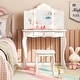 preview thumbnail 5 of 5, Kid Vanity Table Set Tri-Folding Mirror Adjustable 3-Color LED Light