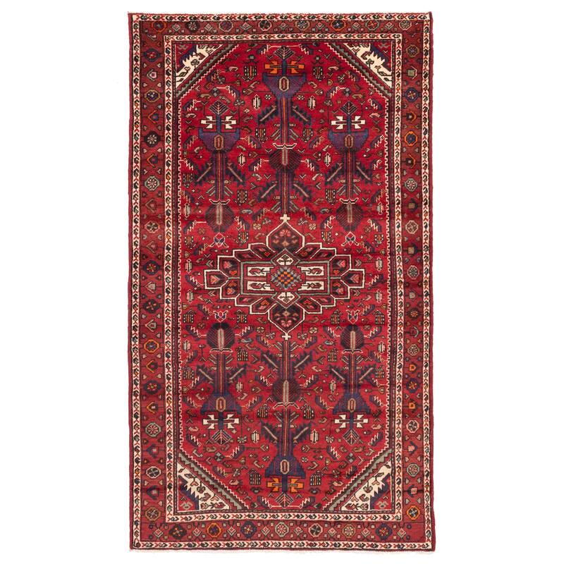ECARPETGALLERY Hand-knotted Anadol Red Wool Rug - 4'7 x 8'2