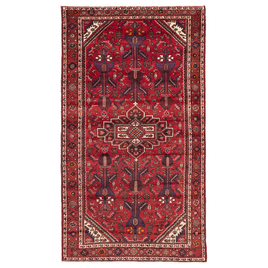 ECARPETGALLERY Hand-knotted Anadol Red Wool Rug - 4'7 x 8'2