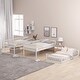 preview thumbnail 2 of 16, Twin Size Pine Wood Triple Bunk Bed with Guardrails, Convertible Ladder and Slide, Convertible Configuration