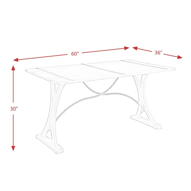 Folding Dining Table - Hollywood Regency Style, Versatile Table, Seats 6, 60 Inch Long