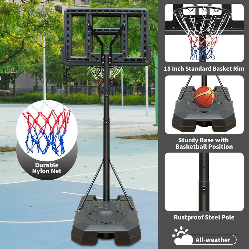 Height Adjustable Basketball Backboard and Wheels Bed Bath & Beyond