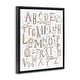 preview thumbnail 3 of 27, Stupell Nursery Animal Alphabet Chart Framed Floater Canvas Wall Art Design by Zirkus Design