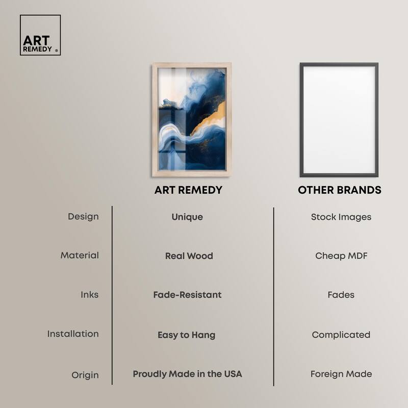 Blue Deep III Shadowbox by Art Remedy