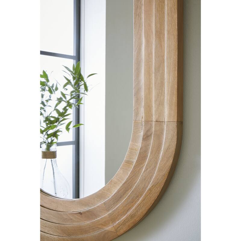 Signature Design by Ashley Daverly Brown Accent Mirror - 28.13" W x 1.63" D x 51.88" H