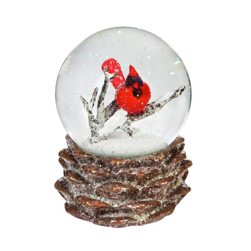 Christmas Cardinal Water Globe