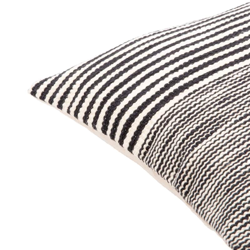 Effie Contrasting Stripes Throw Pillow