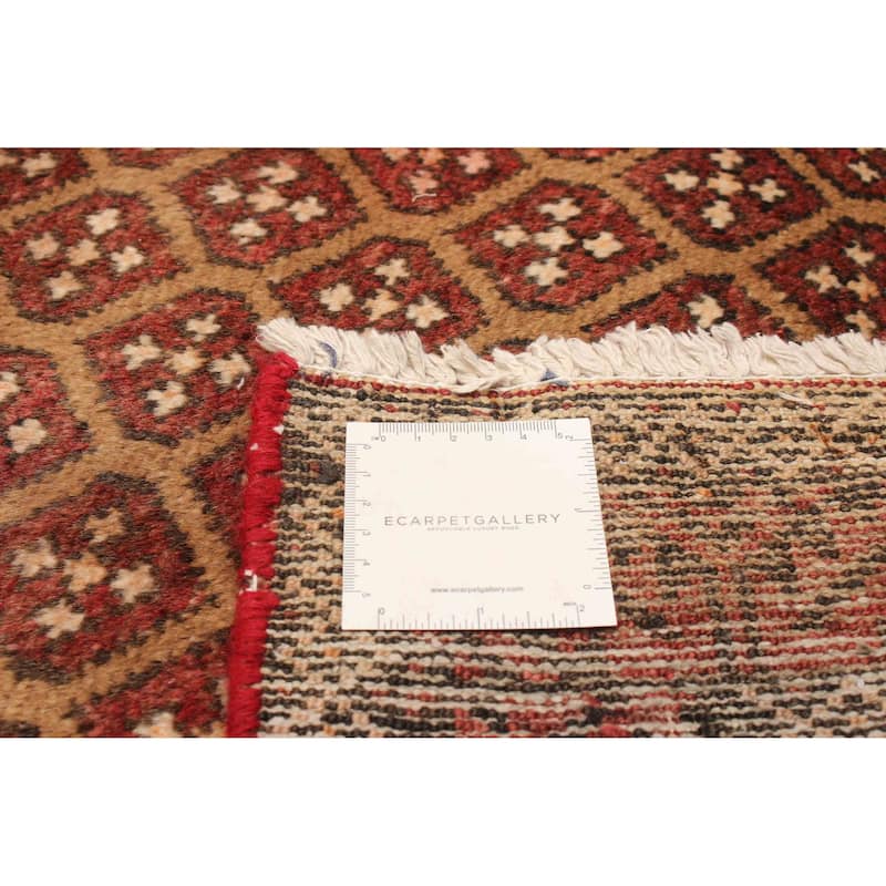 ECARPETGALLERY Hand-knotted Andelz Red Wool Rug - 4'2 x 7'10