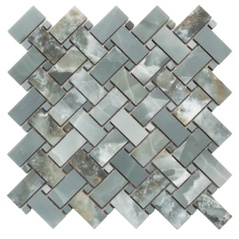 Apollo tile 12" x 12" Splendor Matte Green Porcelain Tile (4.84 sq ft/case) - 5 Pack
