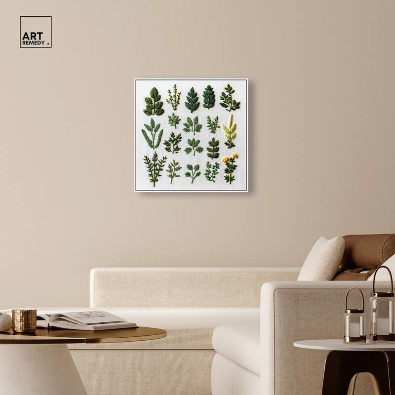 Stitched Sprout II Canvas by Art Remedy