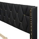 preview thumbnail 26 of 26, Full Size Upholstered Platform Bed with PU Leather Headboard and Sturdy Frame