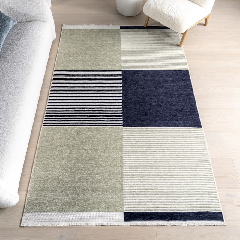 Nuloom Olivette SuperiorWash Geometric Machine Washable Area Rug - 5' x 8' - Multicolor