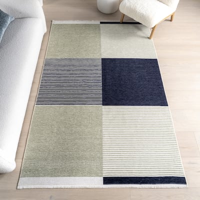Nuloom Olivette SuperiorWash Geometric Machine Washable Area Rug