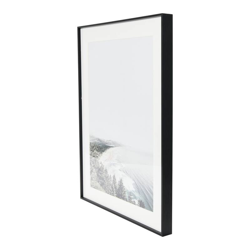 Coastline Photo Print with Black Metal Frame