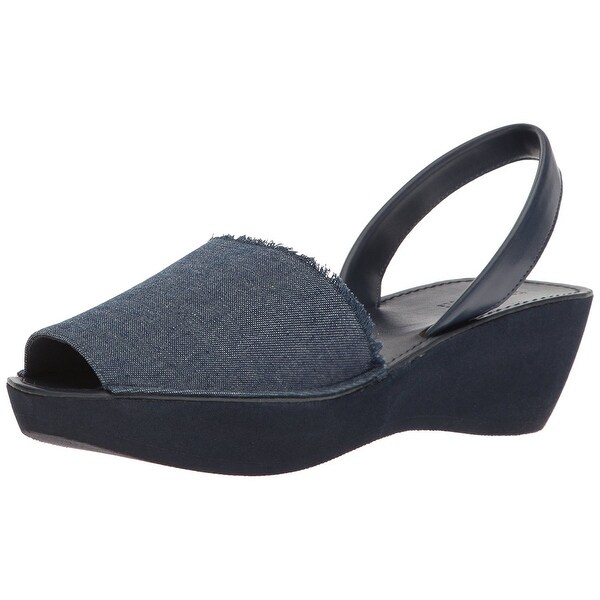 women's fine glass platform wedge sandals