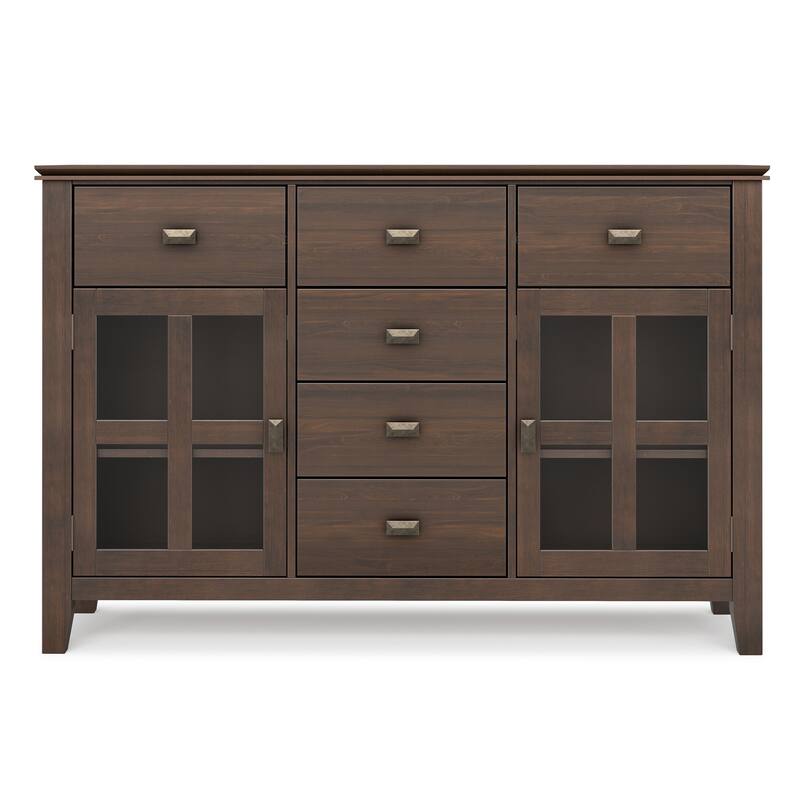 WYNDENHALL Stratford Solid Wood Transitional Sideboard Buffet - 54 inch Wide