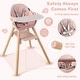 preview thumbnail 18 of 30, 6-in-1 Baby High Chair with Removable Dishwasher and Safe Tray - 24.5" x 23" x 35.5"
