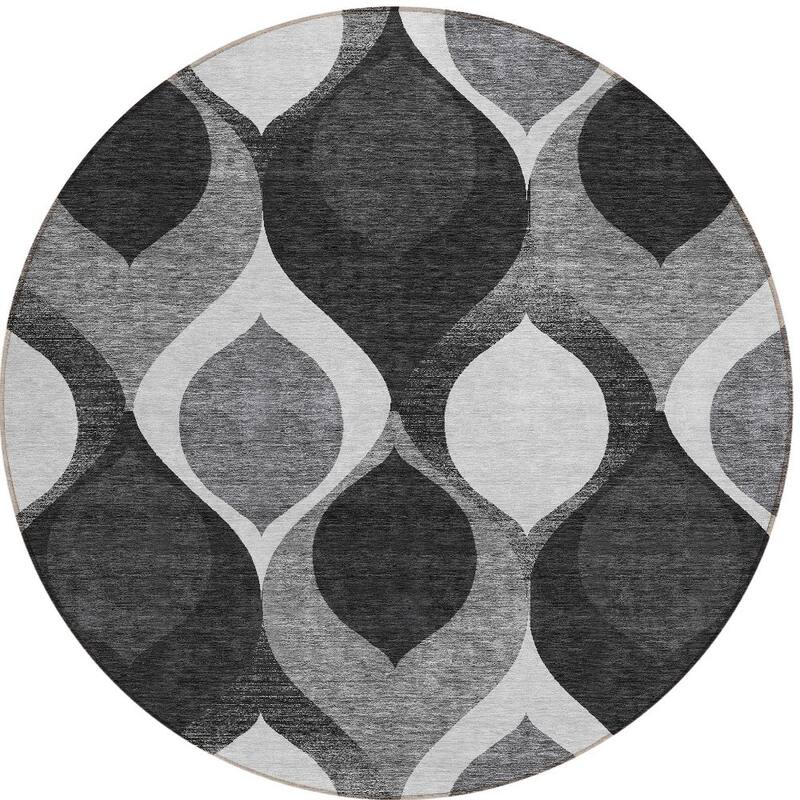 HomeRoots Ogee Transitional Rectangle Outdoor Rug
