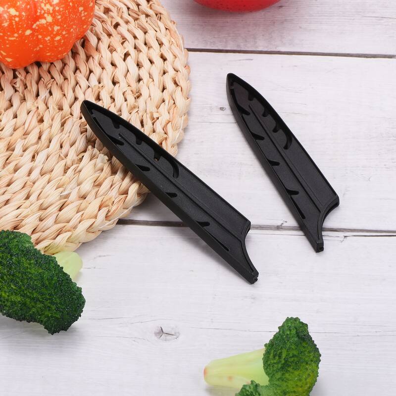 Plastic Kitchen Knife Sheath Cover Sleeves for 5" Utility Knife - Black