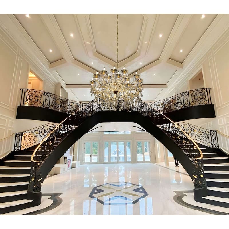 Maria Theresa 45in Wide Gold 24 Light Crystal Chandelier