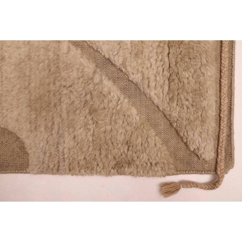 ECARPETGALLERY Hand-knotted Pak Finest Marrakesh Khaki Wool Rug - 8'11 x 12'0