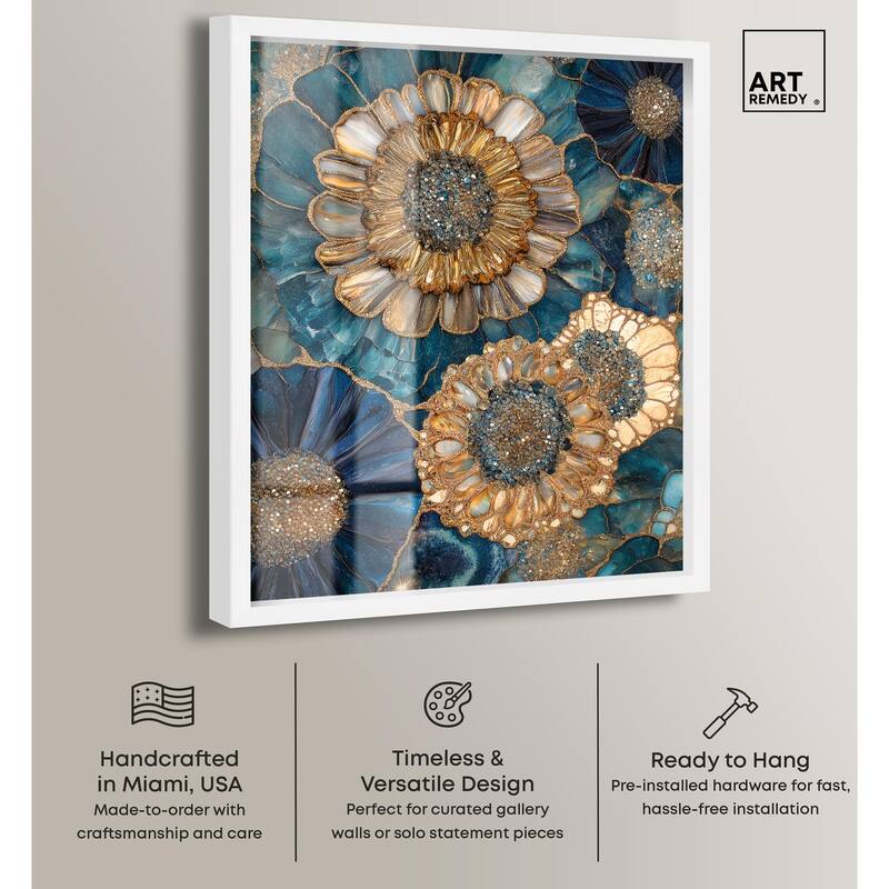 Opulent Geode I Shadowbox by Art Remedy