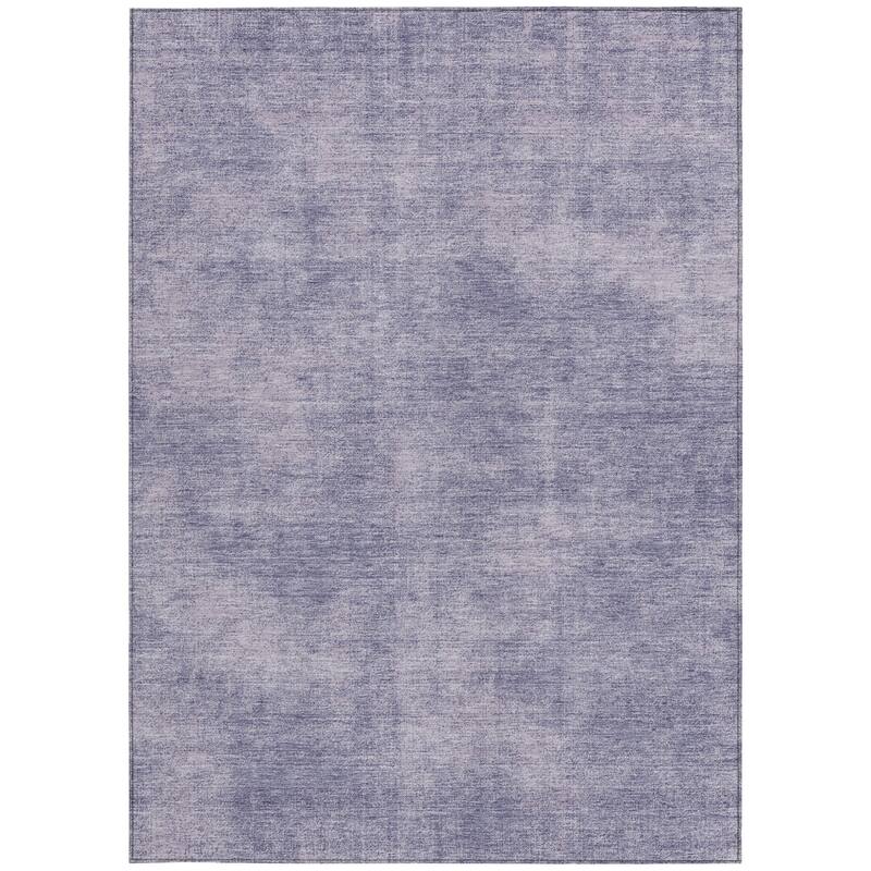 HomeRoots Solid Color Transitional Rectangle Outdoor Rug