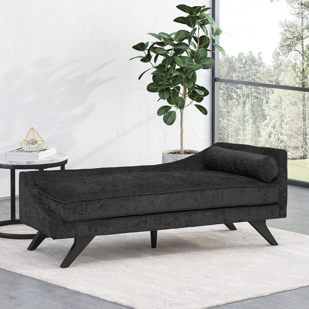 Cagle Mid-century Modern Chaise Lounge by Christopher Knight Home - 68.00" L x 27.50" W x 25.00" H
