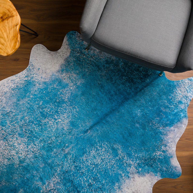Addison Rugs Cheyenne Colorful Cowhide Print Non-Skid Area Rug