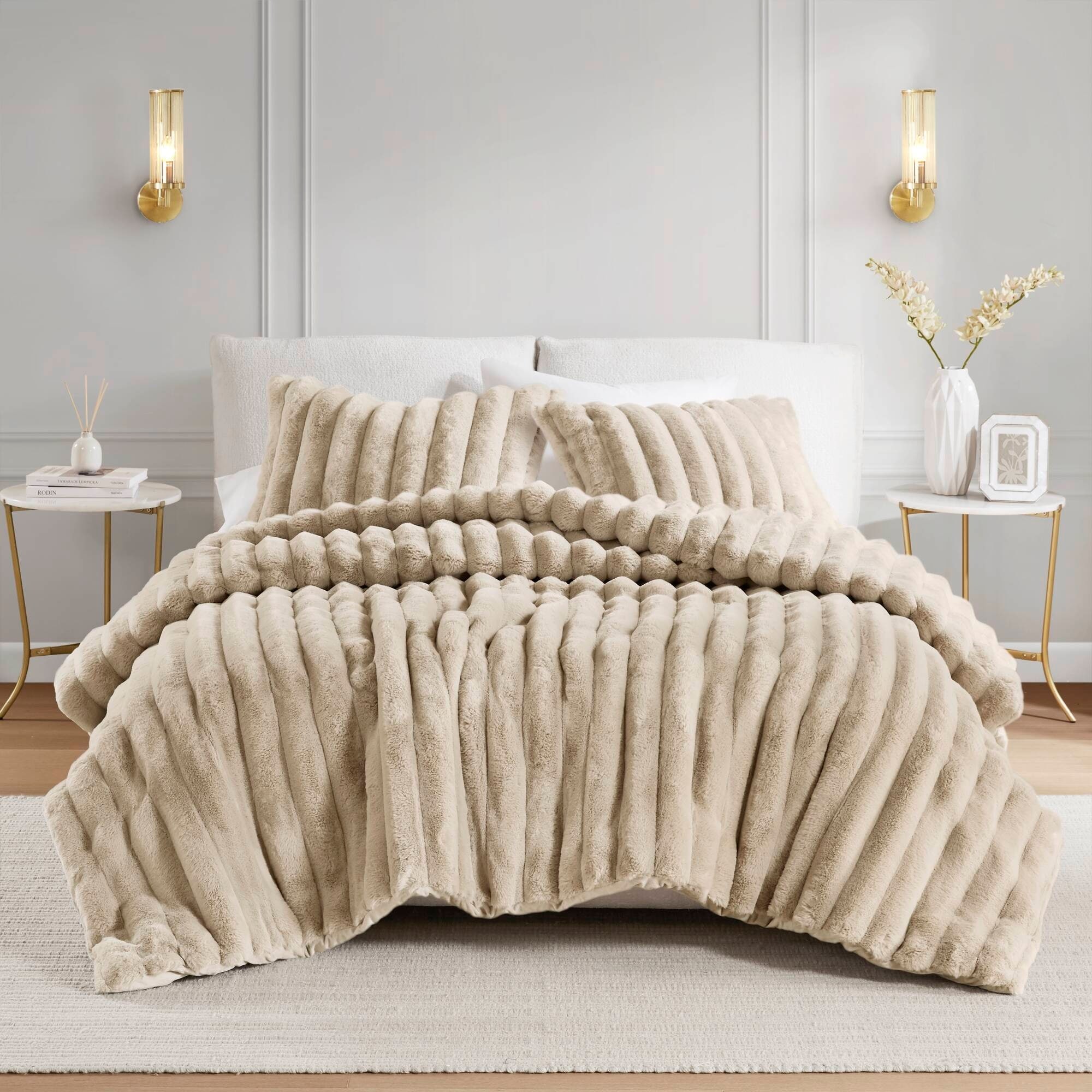 King Size Faux Fur Bedding Bed Bath Beyond