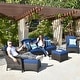 preview thumbnail 35 of 38, OVIOS 5-piece Patio Conversation Wicker Furniture Set