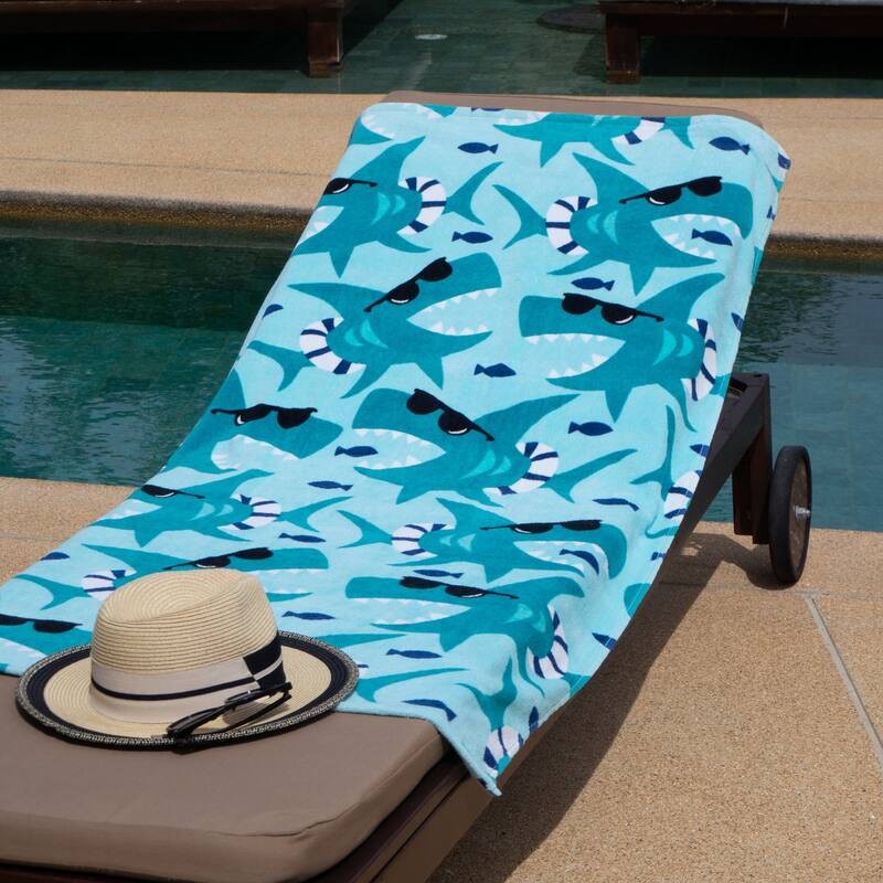 Arkwright Cotton Printed Novelty Beach Towel - 30x60 Inches