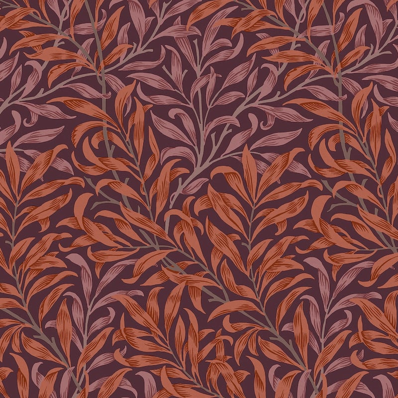 William Morris Willow Bough Plum Wallpaper