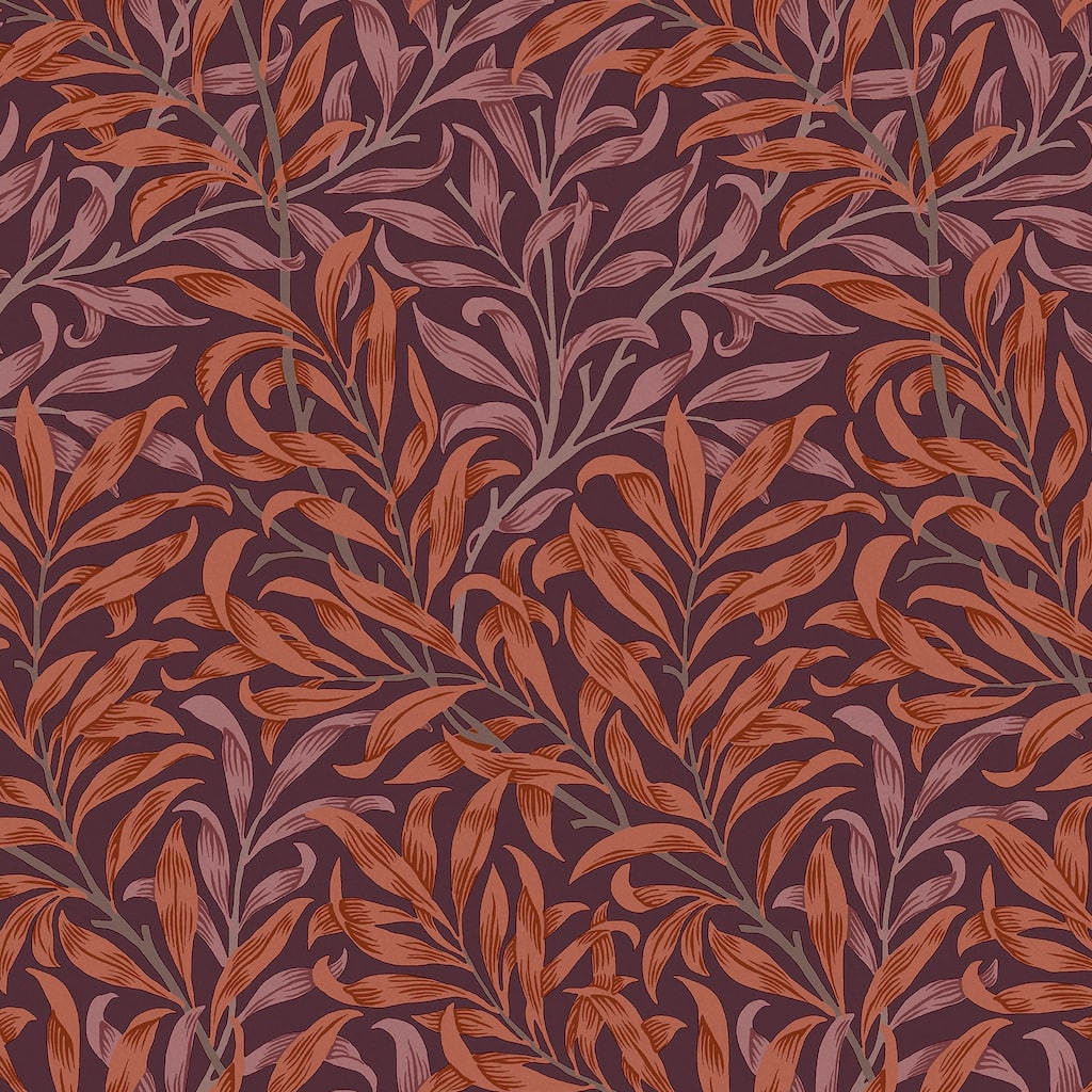 William Morris Willow Bough Plum Wallpaper