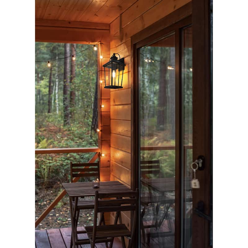 Kael Outdoor Wall sconce in Black - 20"