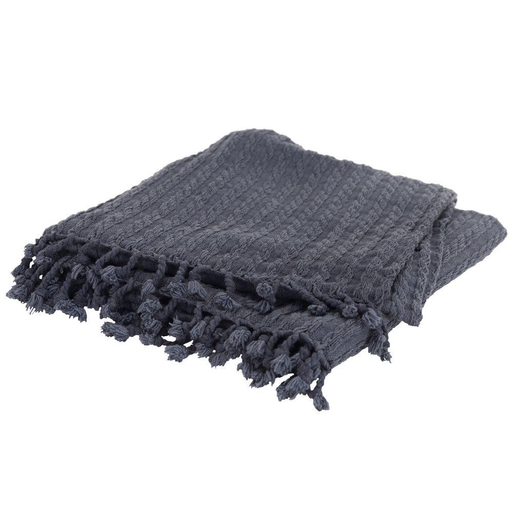 Rizzy Home Cable Knit Throw, 50" x 60"