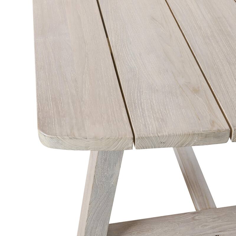 Classic Home Agnes Outdoor Teak Wood Dining Table