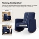 preview thumbnail 18 of 29, Julia 29.5"W Modern Solid Wood Nursery Rocking Chair with Lumbar Pillow by HULALA HOME