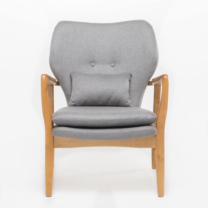 Club Chair, Wood Frame Club Chair