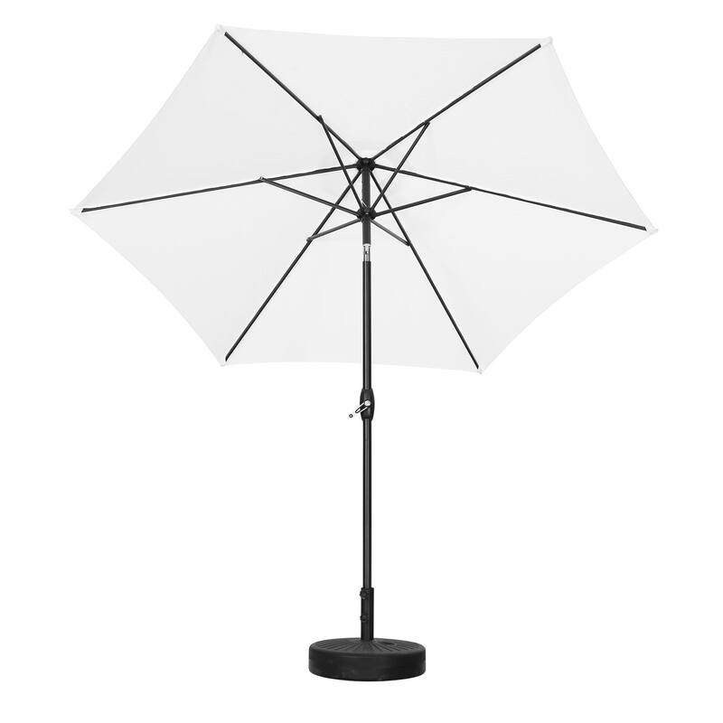 Zenova 9ft PushButton Tilt & Crank Patio Outdoor Patio umbrella On